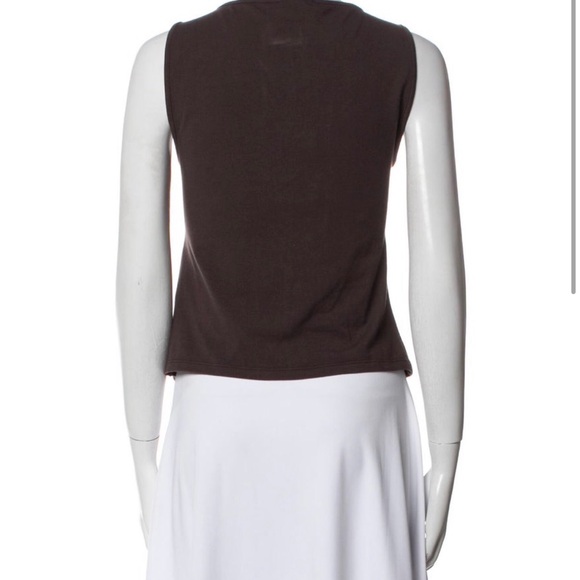 Reformation Tefi Knit Top in Mole - Picture 3 of 3